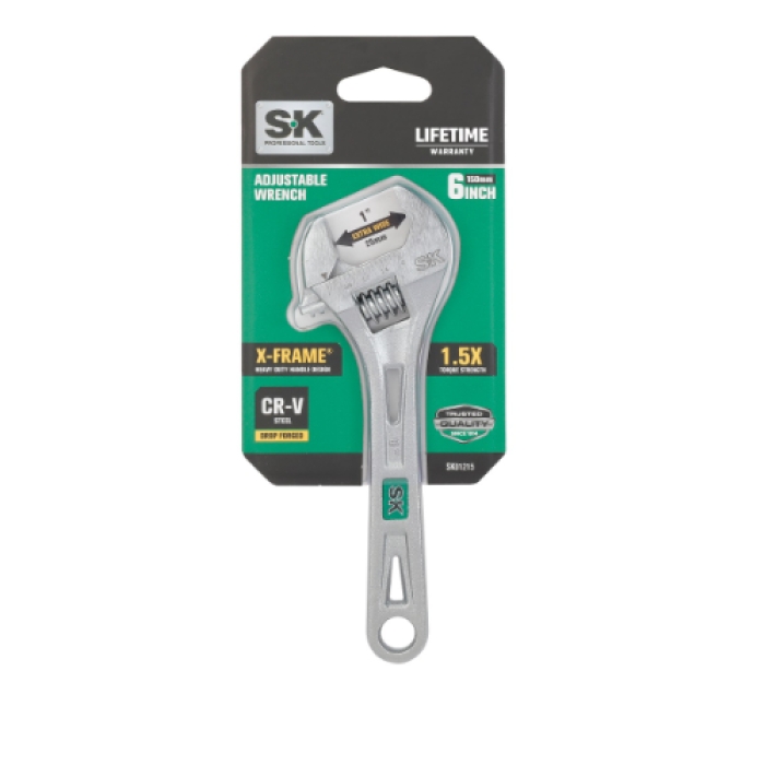 SK01215 6 in. Adjustable Wrench Tool Set