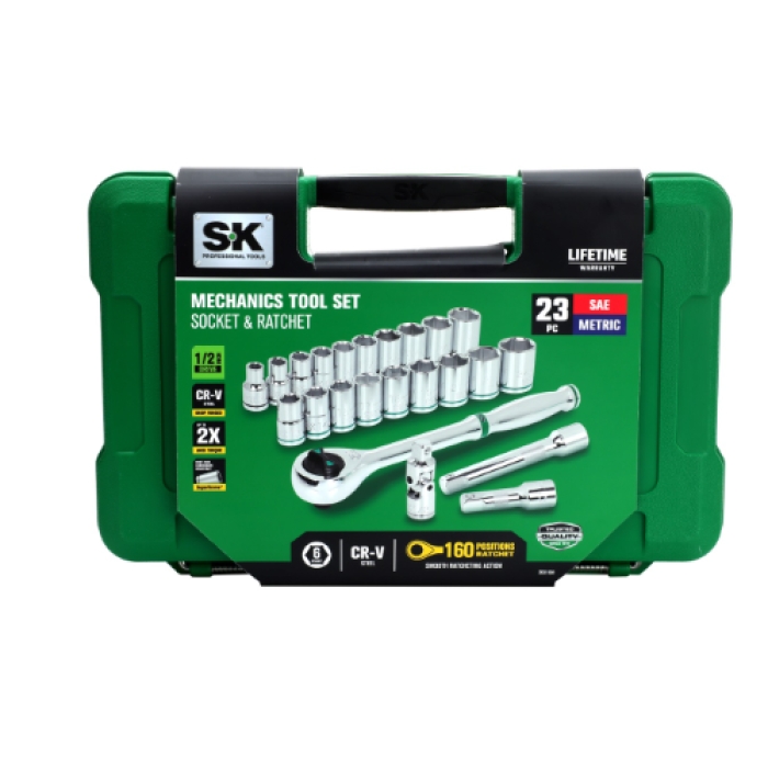 SK01508 0.5 in. 160 Position Mechanic Tool Set, 23 Piece