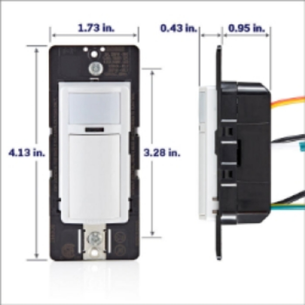 Leviton R02-DOS05-1LW Single Pole 3 Way Occupancy Sensor Switch