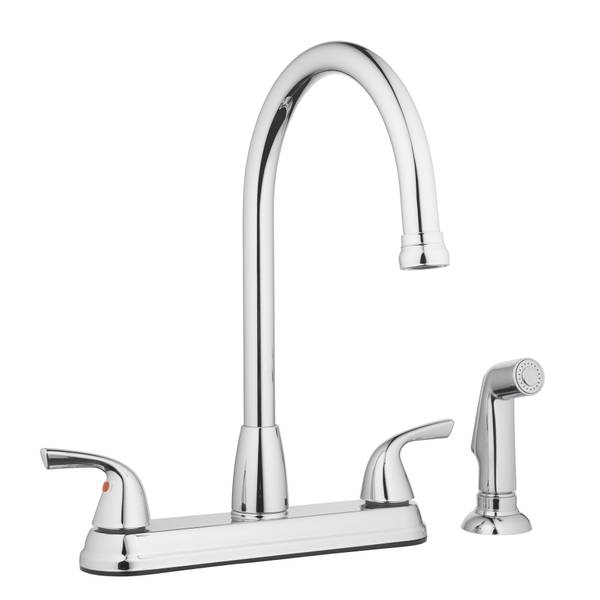 Picture of Homewerks Faucet 21-K822-AVD 8 in. Kitchen Faucet with Spray Chrome