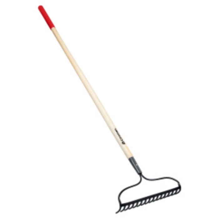 16 in. Tine Bow Rake Hard Wood Handle
