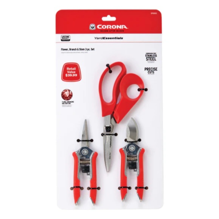 Corona Clipper SP10003 Pruner Shear Snip Bonus Set