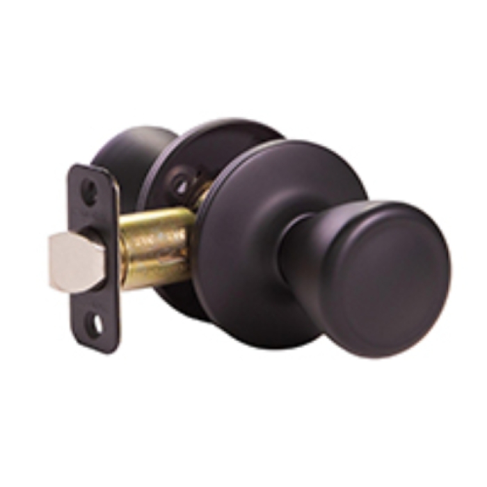 Tulip Passage Door Knob - Matte Black