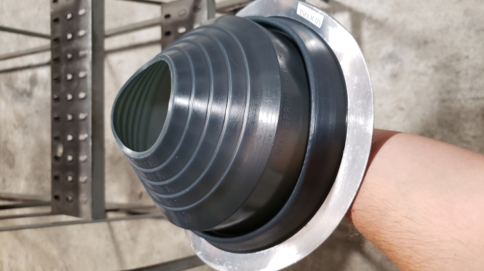 PF-HTDG5 4.5-7.5 in. No.5 Round Pipe Flashing Round Base Pipe