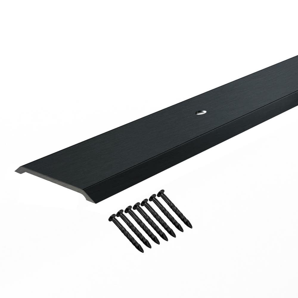 Anodized Aluminum Saddle Threshold - Matte Black - 1.75 in - Durable Design