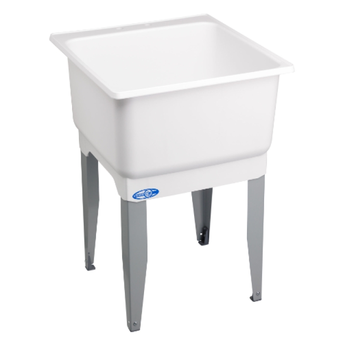 14K Laundry Tub Single Poly Set, White - Pack of 5