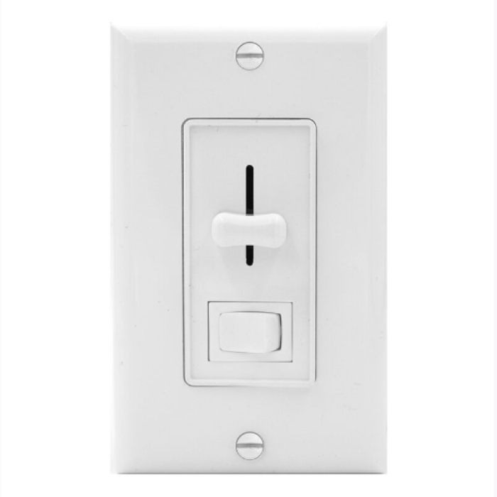 SW-DMWK-023LED-WH Snap Switch with Slide Dimmer Cover Plate, White