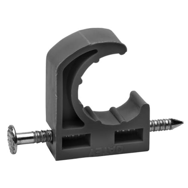 Half Clamp Pipe Clamp - Gray - 0.75 in. - Pack of 10 - Durable Design