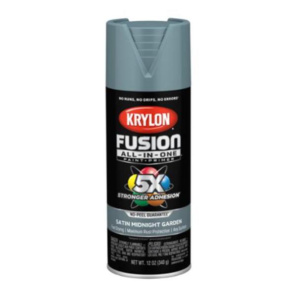 Picture of Krylon K02942007 Fusion All-In-One Satin Midnight Garden Spray Paint & Primer&#44; 12 oz