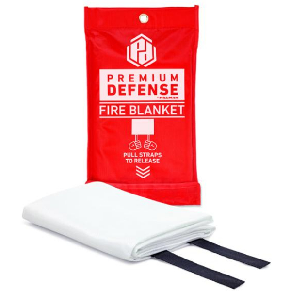 71019-010 40 x 40 in. Premium Defense Fire Blanket, White
