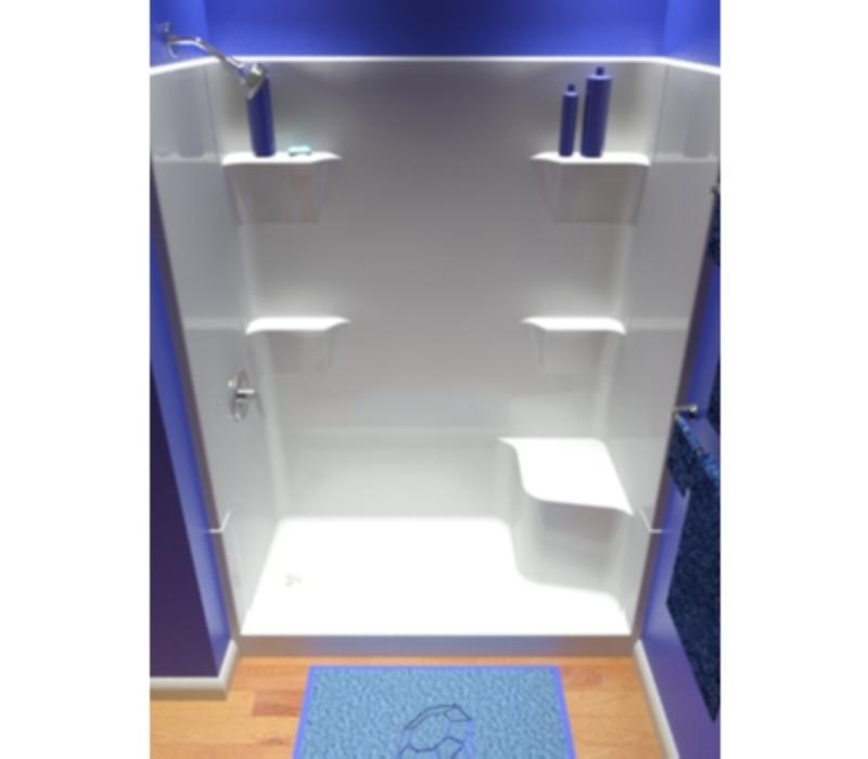 Picture of Baymont SRLB4603180-82R White Shower Unit with Left Seat - 4 Piece - 60 x 31 x 80 in.
