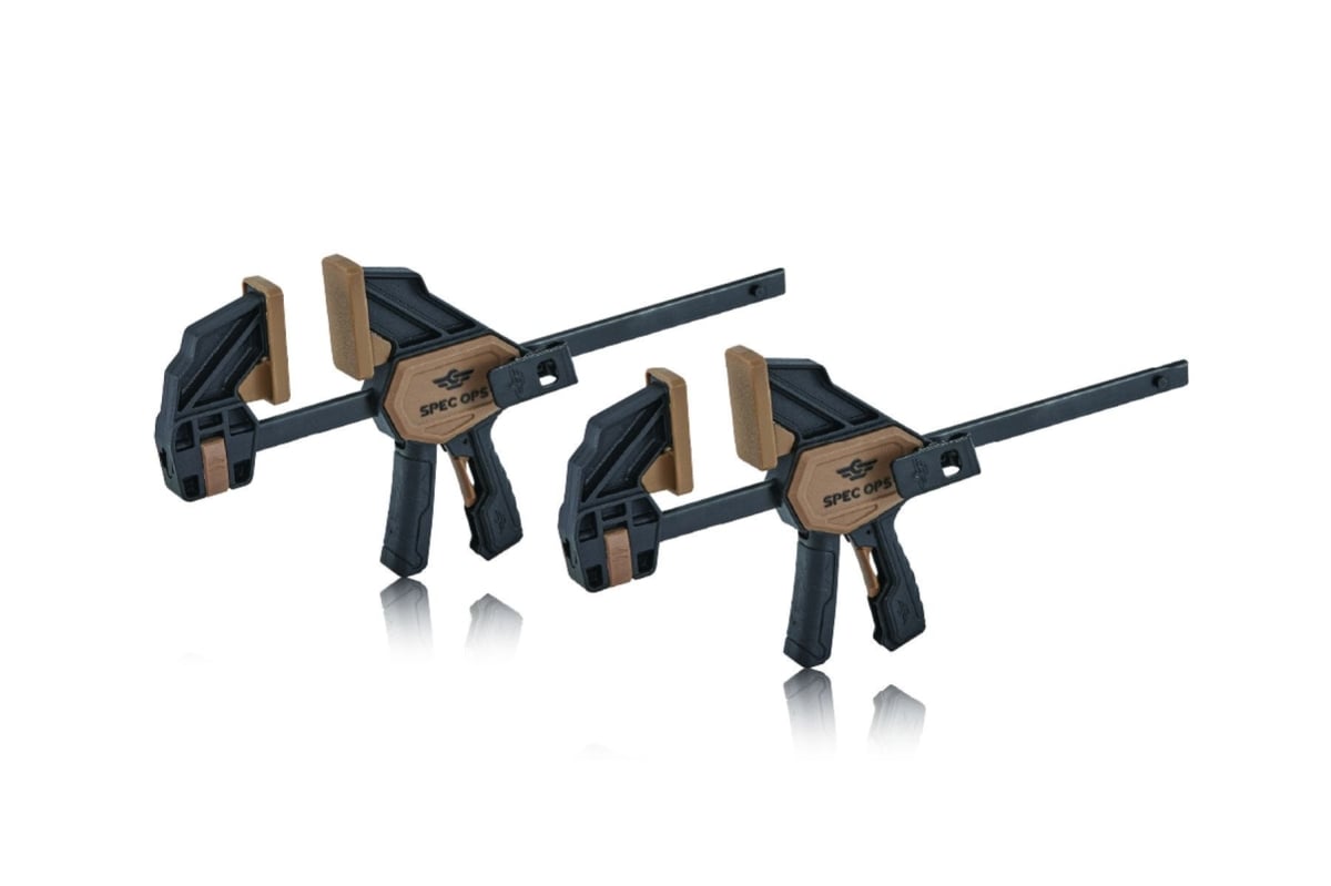 Spec Ops 7 Inch Medium 1-Handed Trigger Clamps 165 Lbs. 2 Pack - SPEC-TCM7-2 Pack