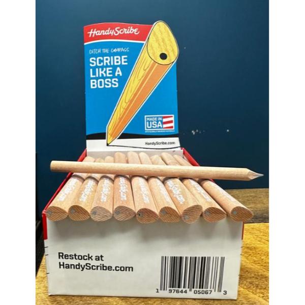 HANDYWBSIL50 10 x 10 in. Silver Marking Tool Pencil Display - Pack of 50