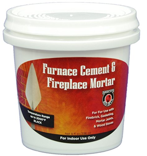 Picture of Meeco Manufacturing 1332 Furnace Cement & Mortar&#44; Black - 0.5 Pint