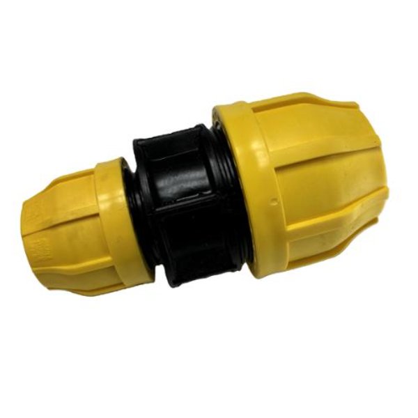 PERCP2-DC-C 1 in. IPS x 0.75 in. IPS Gas Reducing Coupler, Yellow & Black
