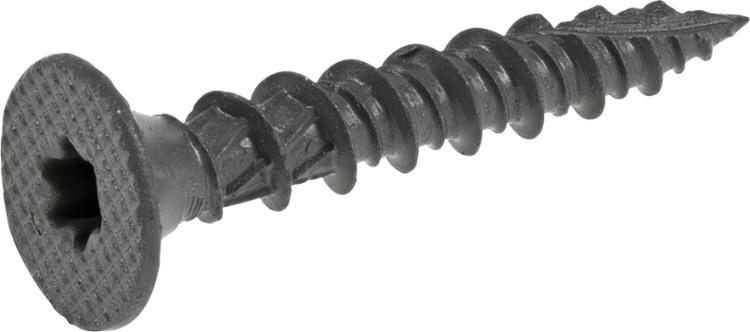 Power Pro Gray Ceramic Wafer-Head Cement Board Screws - Gray - No.9 x 1.25 in. - Pack of 100 - Corrosion Resistant