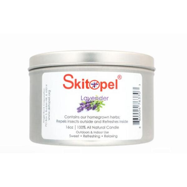 AB160001 16 oz Skitopel Candle Bug Repellent - Lavender