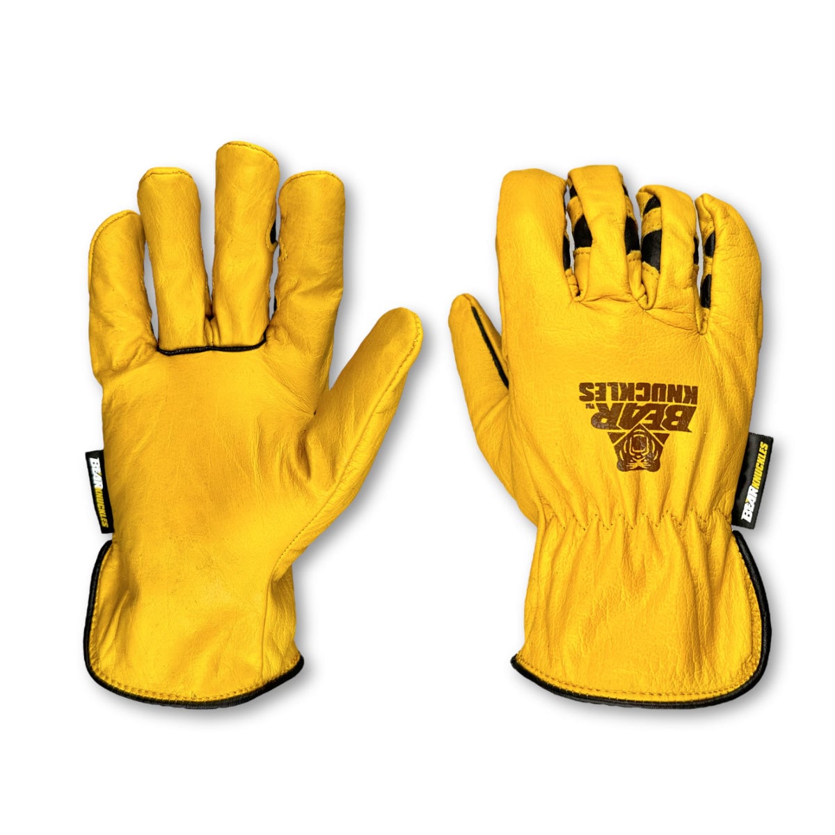 D367-L Water & Oil Resistant Jacket Work Glove, Yellow - Large