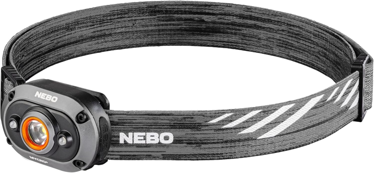 NEB-HLP-0023 450 Lumen 6 Light Modes Rechargeable LED Headlamp - Gray