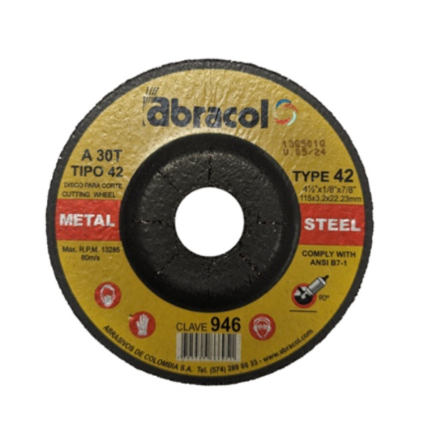 946 - ABD4A0030047 Cutting Disc A30T Dt42 Metal