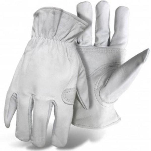 MD82011 Mud Goatskin Gloves for Men - White