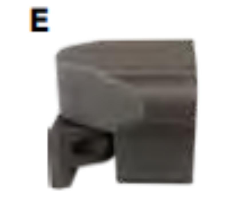 31306140 Aluminium Textured Black Top Rail Swivel Level Bracket