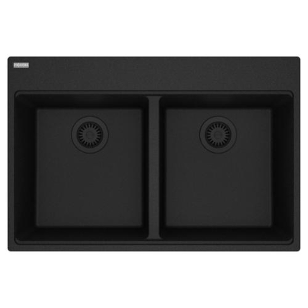 Picture of Franke USA MAG6201515-ONY Double Bowl Granite Sink - Onyx