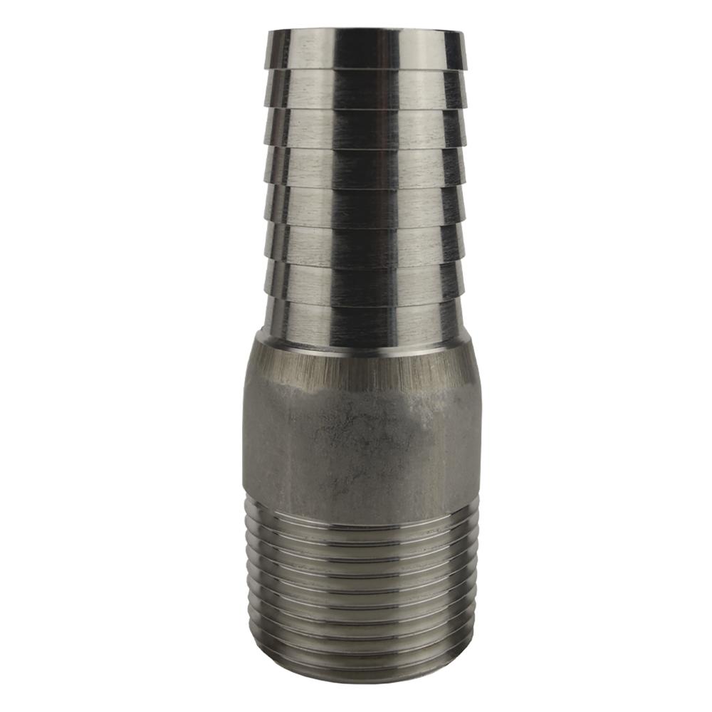 MA125SS 1.25 Barb x 1.25 in. Mint Stainless Steel Adapter
