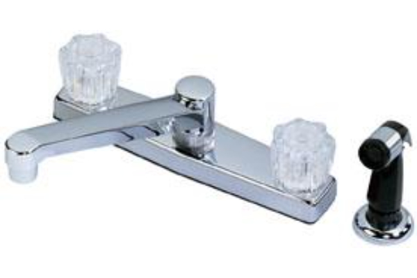 Picture of B & K 122-028RP 2 Handle Non-metal Kitchen Faucet