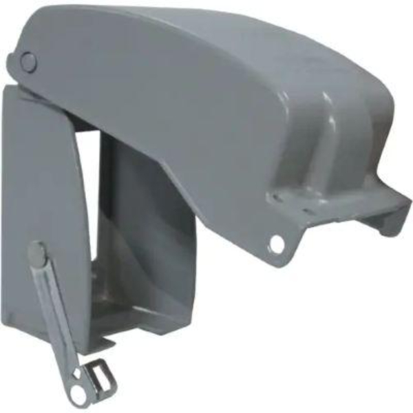 Single Gang Gray Metallic Vertical While In-Use Extra-Duty Rated Multi-Use Cover