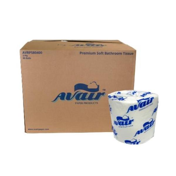 SOF410303 Premium Soft 2-Ply Toilet Tissue Rolls, White