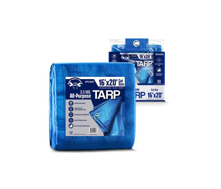 BT1620 16 x 20 ft. Medium Weight Blue Tarp