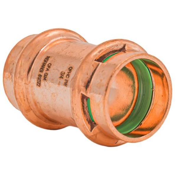 SPWC22NSR 0.75 in. Press Copper Coupling No Stop Fitting