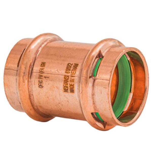 SPWC33NSR 1 in. Press Copper Coupling No Stop Fitting