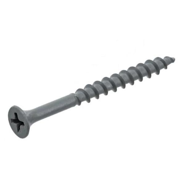 48394 4 in. No.10 Phillips Deck Screws, Gray - 1 lbs - 10-Year Coating