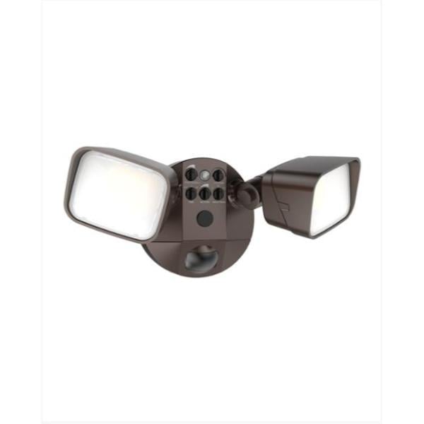 LF2516MH2-BZ-CCT Dual Head Motion Sensor Security Light, Bronze