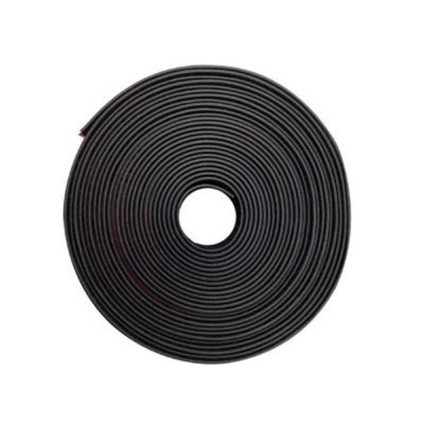 EZ20BK Self-Adhesive Garage Door Bottom Sweep, Black