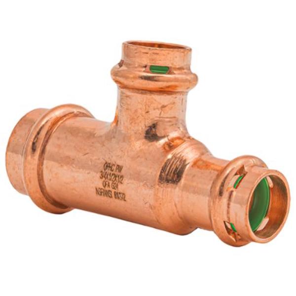 SPWT211R 0.75 x 0.5 x 0.5 in. Press Copper Tee Fitting