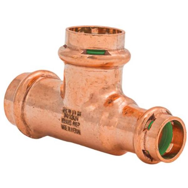 SPWT212R 0.75 x 0.5 x 0.75 in. Press Copper Tee Fitting