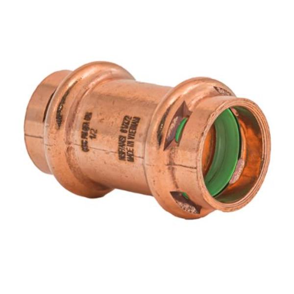 SPWC11NSR 0.5 in. Press Copper Coupling No Stop Fitting