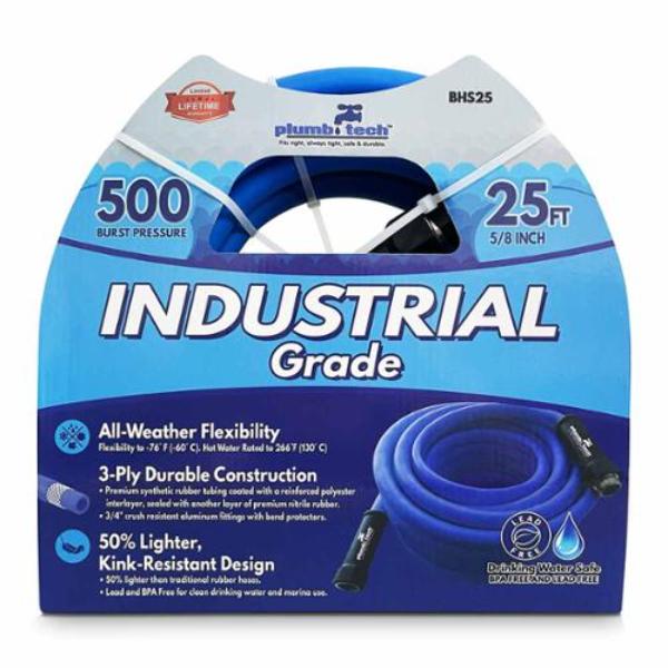 BHS25 0.625 in. x 25 ft. Blue Water Hose