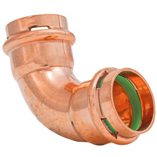 SPWE33R 1 in. Press Copper 90 deg Elbow Fitting