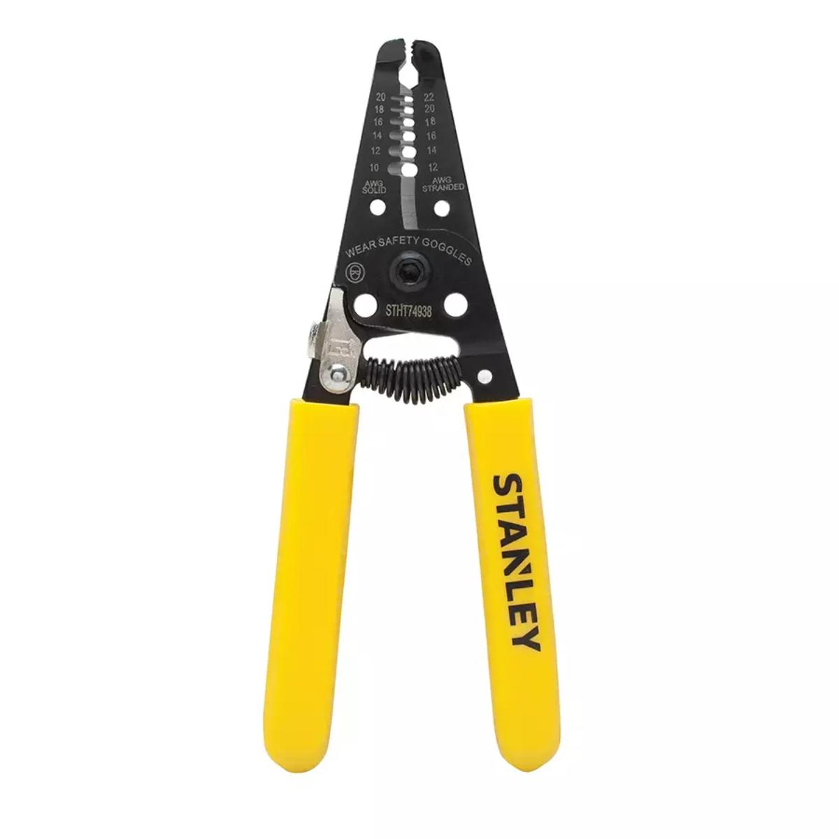 STHT74938 6 in. Wire Stripper with Handle Lock, Black & Yellow