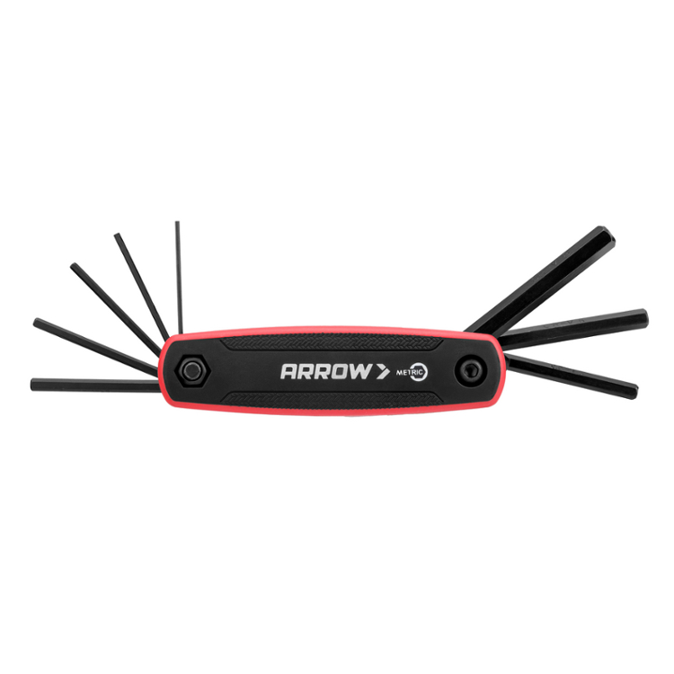 AHT08005 SAE Folding Hex Key Set - 8 Piece