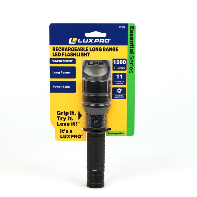 XP990 1500 Lumen Rechargeable Long Range LED Flashlight