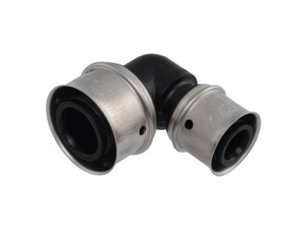 UPP274Z 0.75 x 0.5 in. PEX Press Poly Elbow, Black