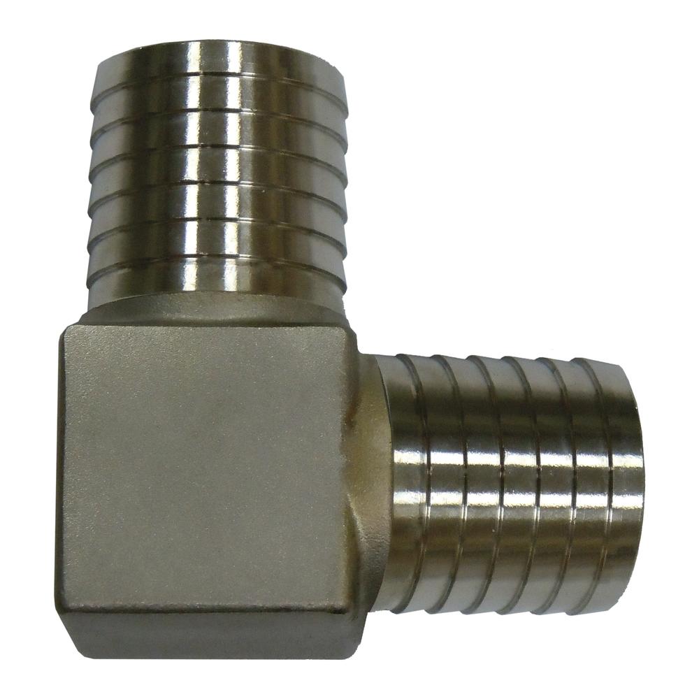 HEB50SS 0.5 in. Stainless Steel Yard Hydrant Elbow, Silver