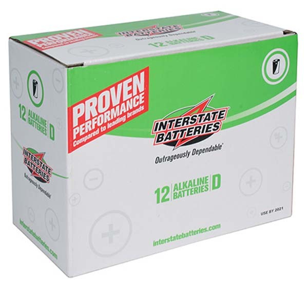 Alkaline Battery D - 12 Count