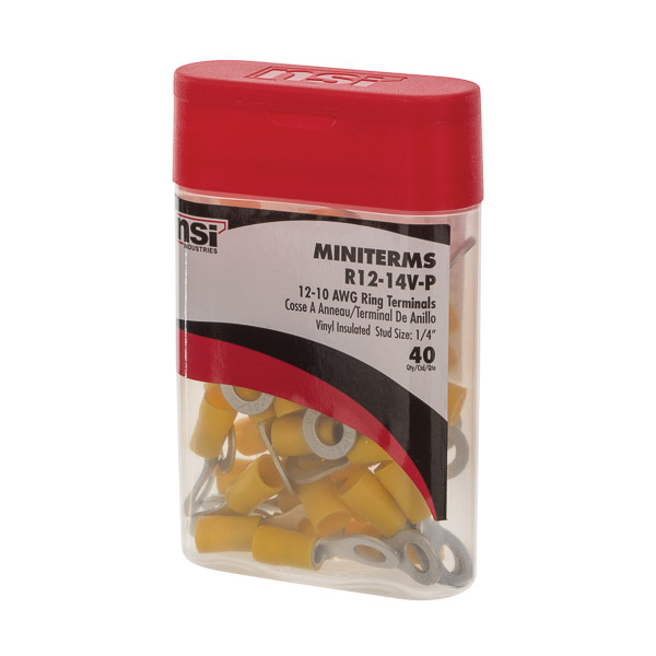 R12-14V-P 12-10 Awg Rings 2.25 in. Stud - Pack of 40