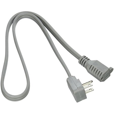 Picture of Howard Berger 3AC AC Extension Cord&#44; Grey - 14-3 Gauge x 3 ft.